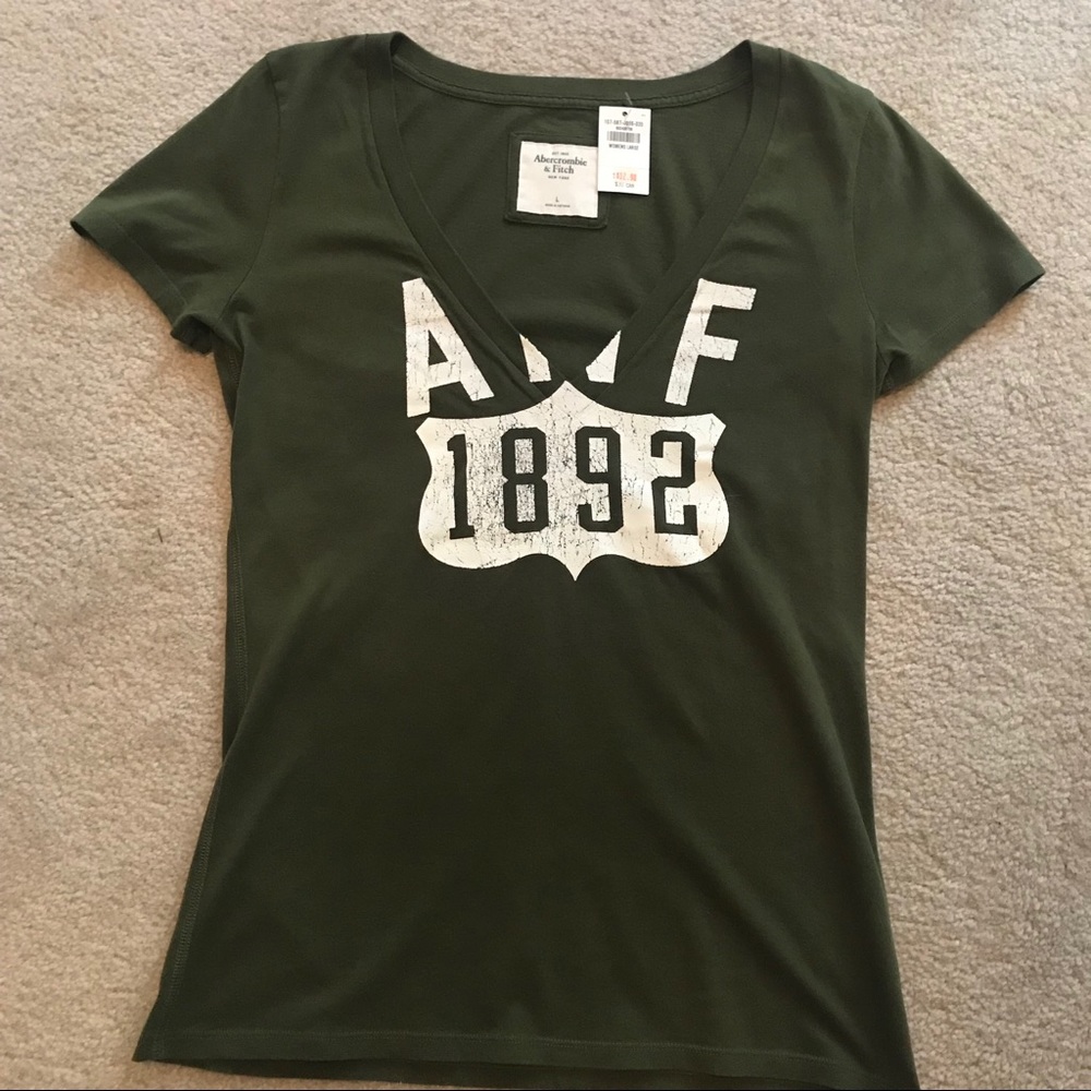 Abercrombie & Fitch Olive Green Shirt Size L